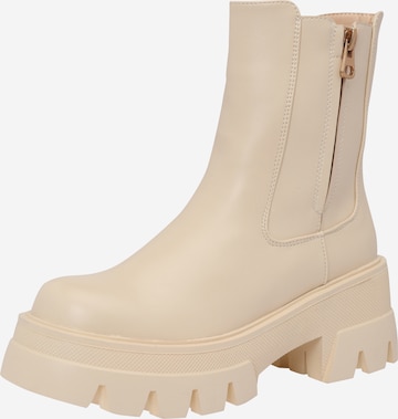 Simmi London Ankle Boots 'MYLES' in Beige: front