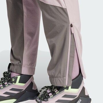 ADIDAS TERREX Tapered Sporthose 'Utilitas' in Lila