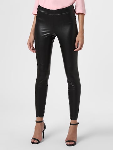 Cambio Skinny Leggings 'Randa' in Black: front