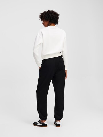 KARL LAGERFELD JEANS Zúžený Kalhoty – černá