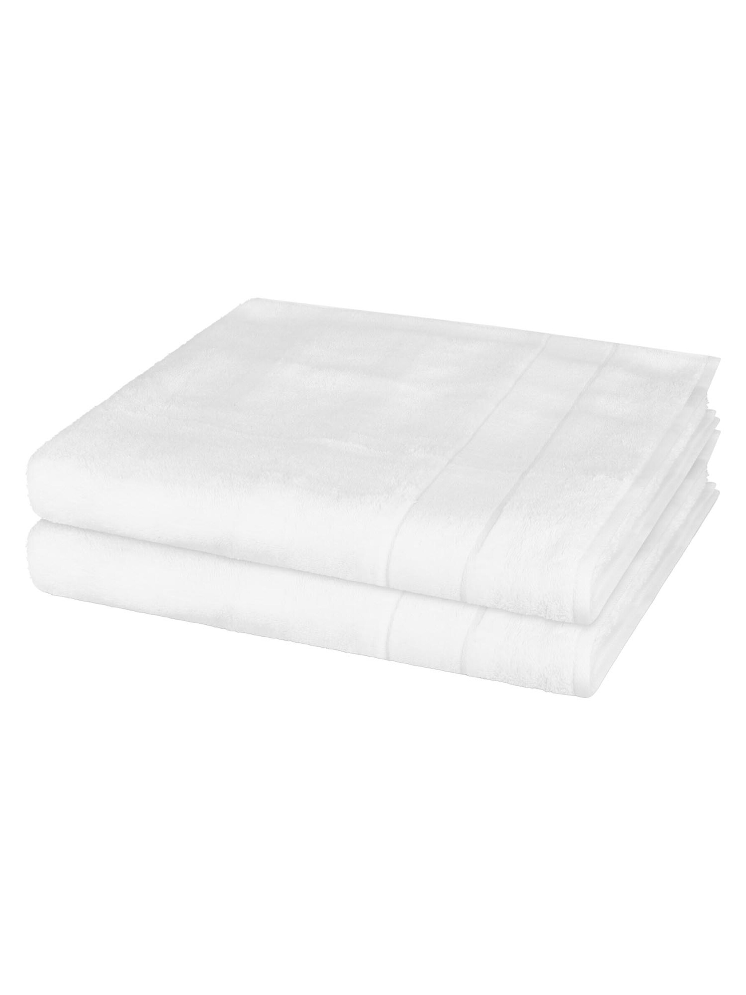 Cawö Towel 'Noblesse' in White: front