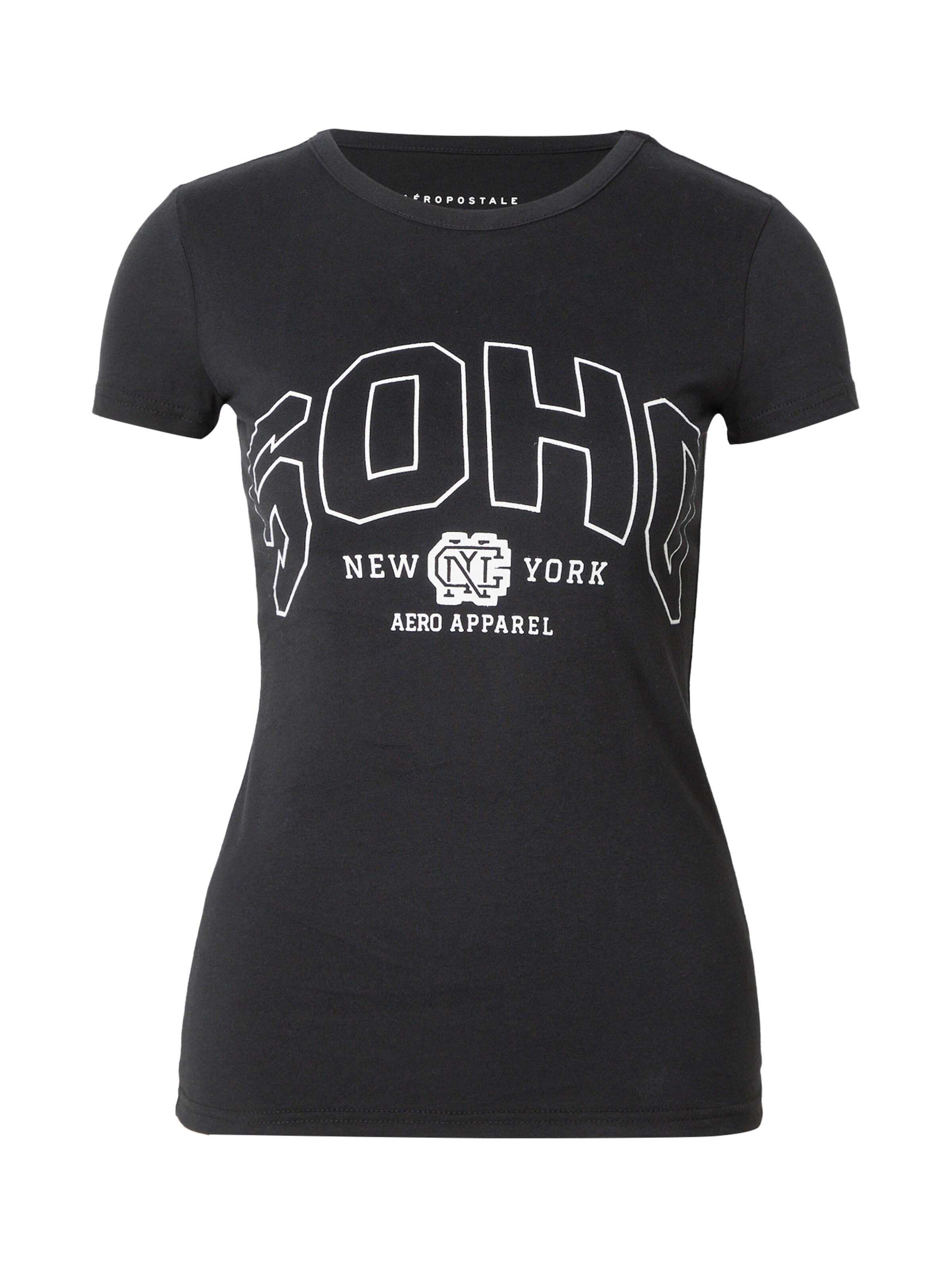 AÉROPOSTALE Μπλουζάκι 'SOHO' σε μαύρο: μπροστά