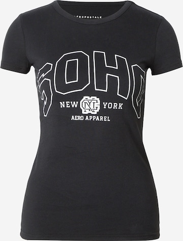 AÉROPOSTALE Shirt 'SOHO' in Schwarz: predná strana