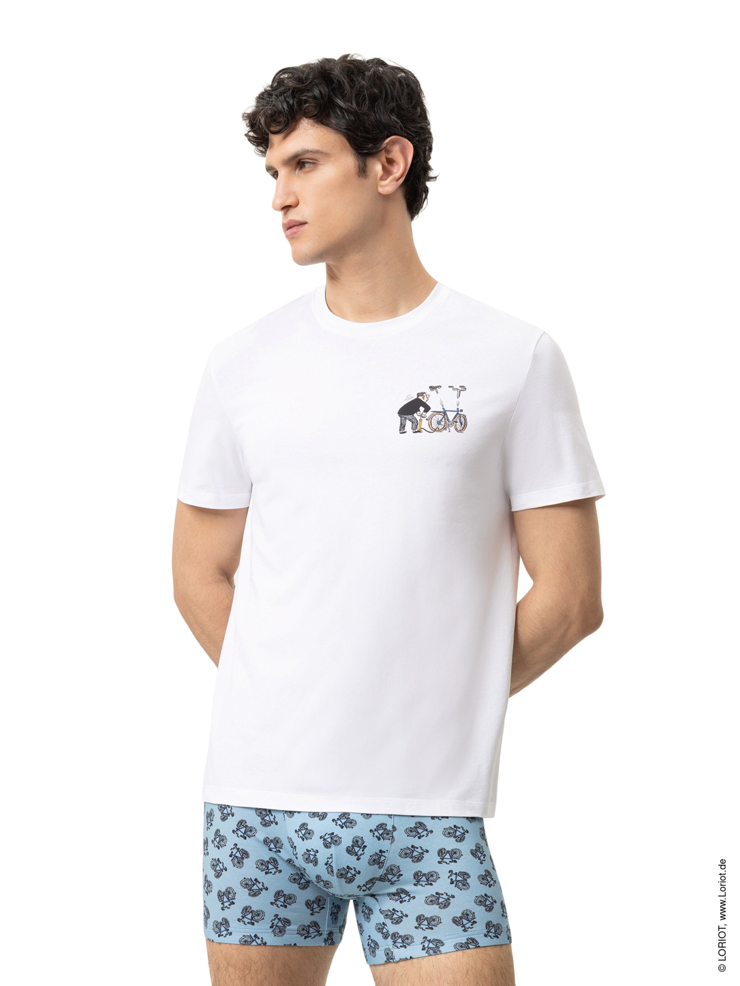 T-Shirt 'LORIOT' Mey en blanc : devant