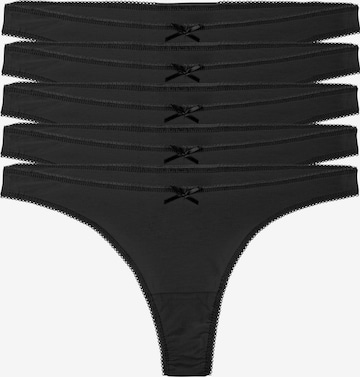 Yenita String in Zwart: voorkant