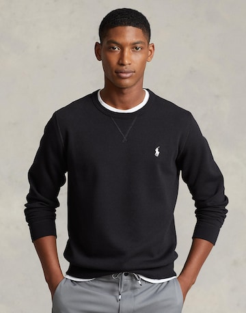 Polo Ralph LaurenSweater majica - crna boja: prednji dio