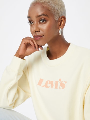 LEVI'S ® Sweatshirt 'Graphic Standard Crewneck Sweatshirt' in Gelb