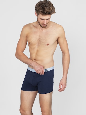 Erlich Textil Boxershorts 'Gustav' in Blau