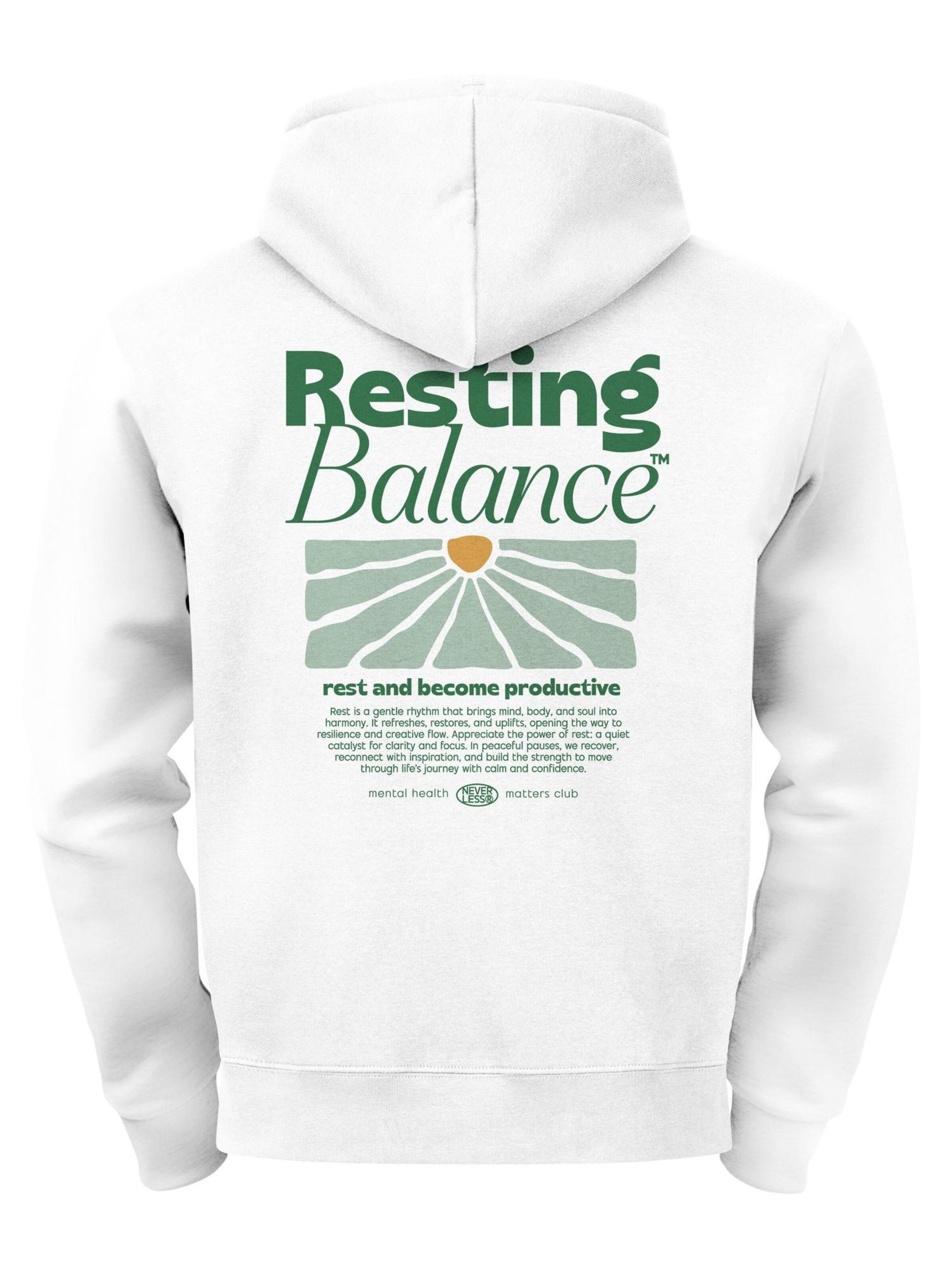 Neverless Sweatshirt 'Resting Balance' in White