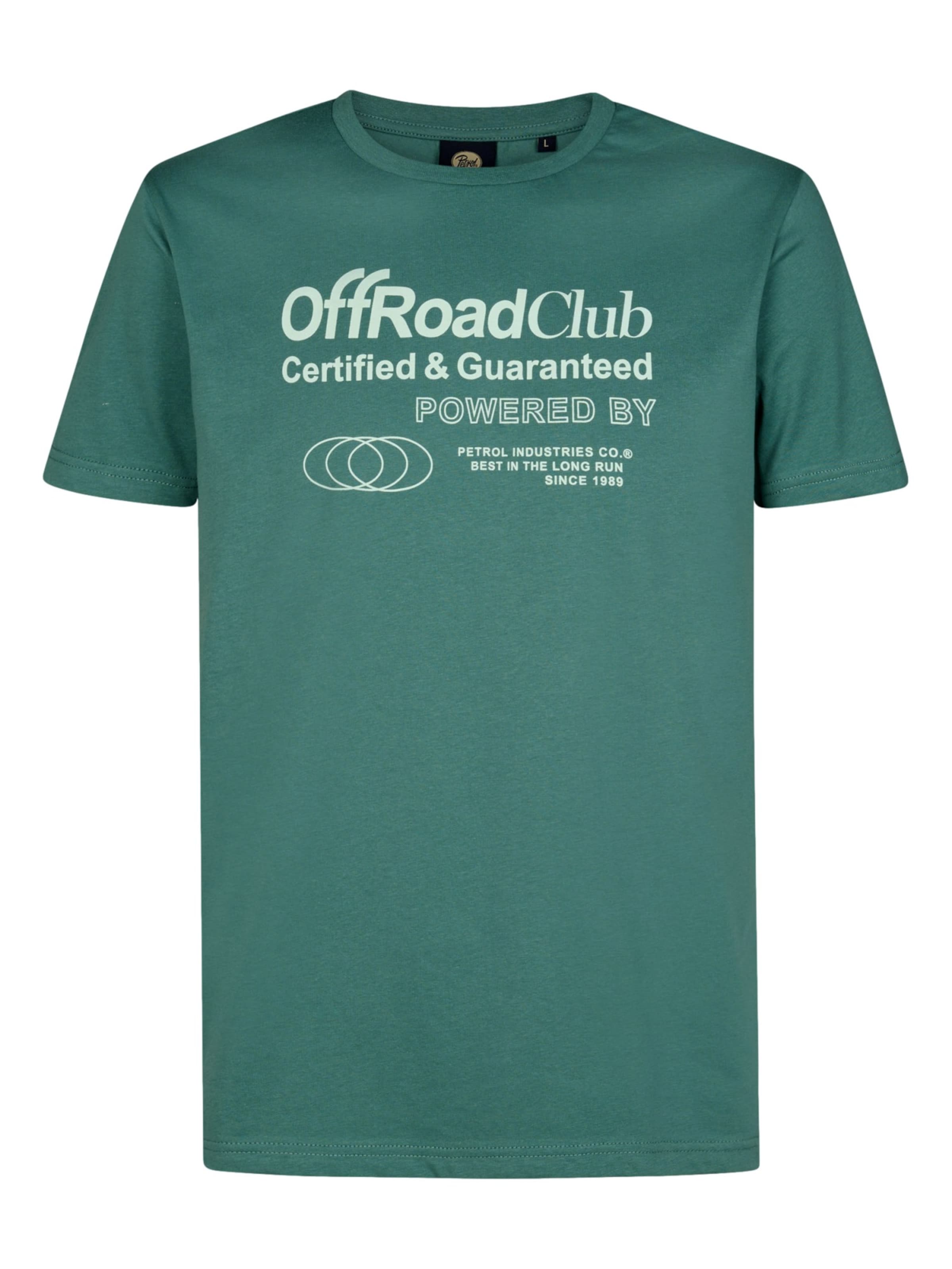 T-Shirt Petrol Industries en vert : devant