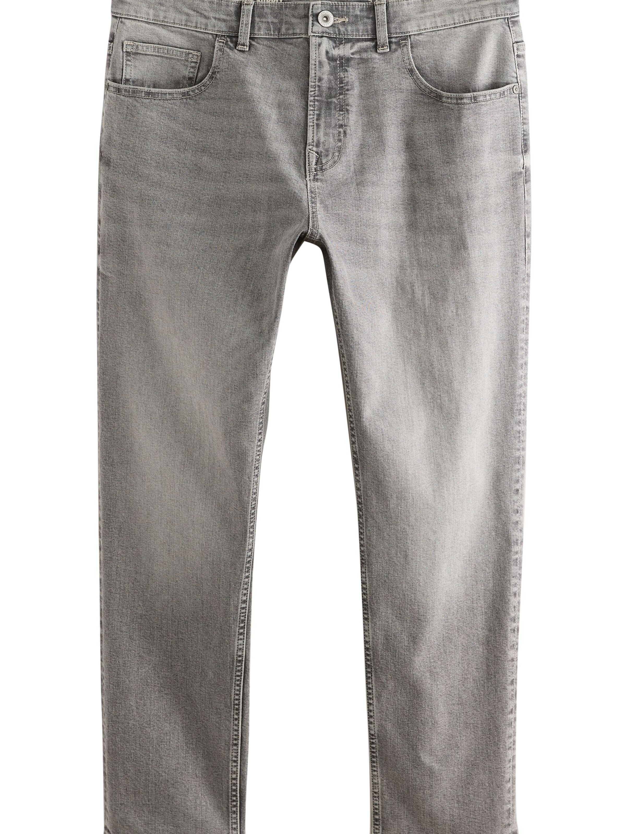 Next Úzky strih Džínsy - Sivá: predná strana