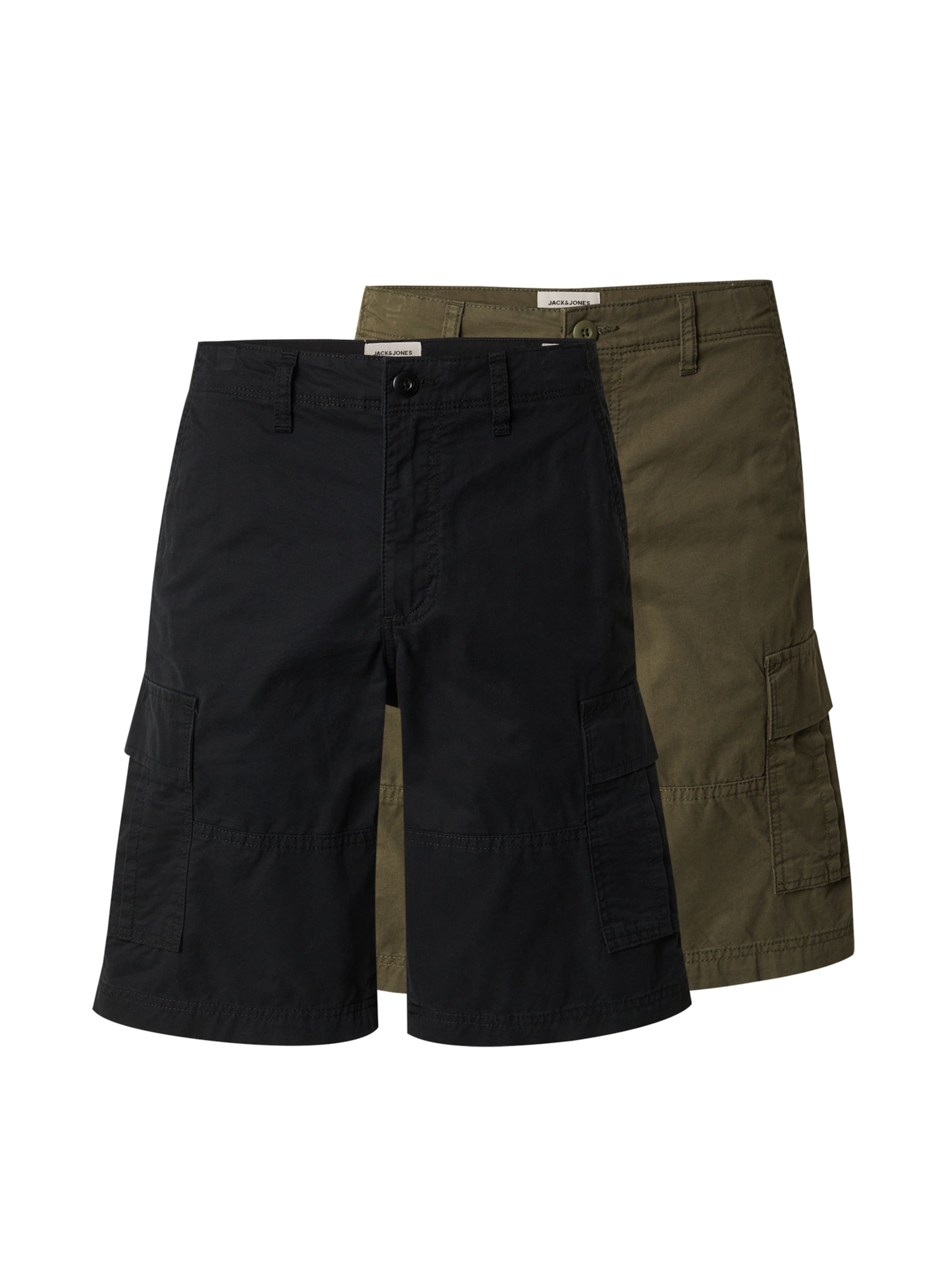 JACK & JONES Regular Cargo Pants 'JPSTCole Mateo' in Green: front