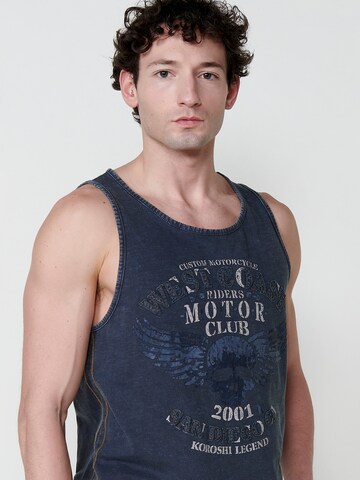 KOROSHI Top in Blau