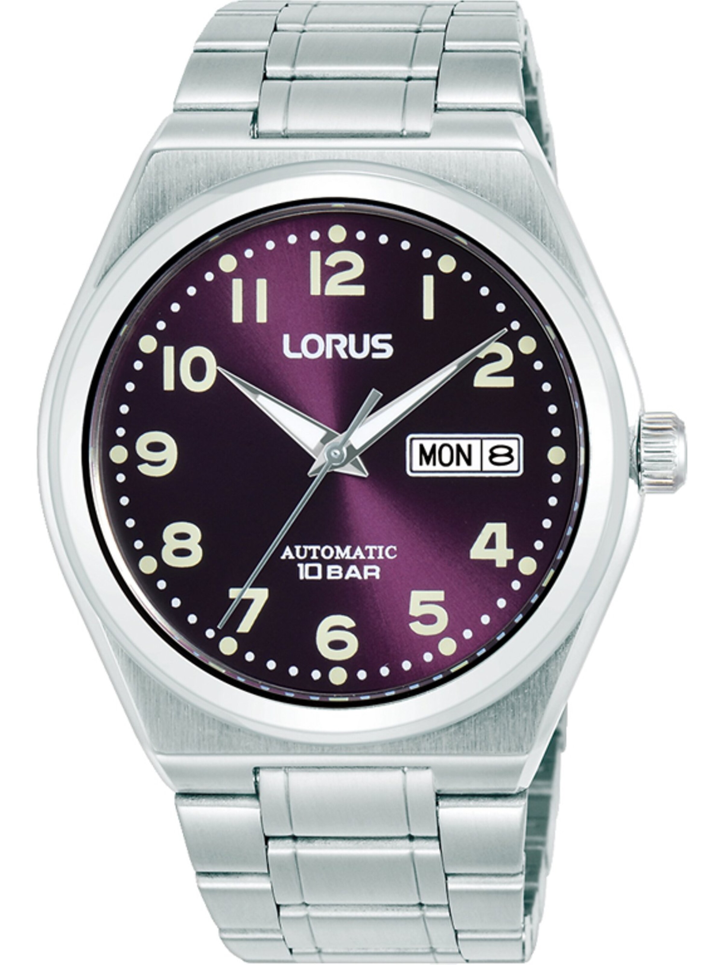 LORUS Analoguhr in Lila: Vorderseite