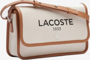 LACOSTE Válltáska 'Lacoste Sac Bandoulière Heritage Canvas Natural Tan' - fehér