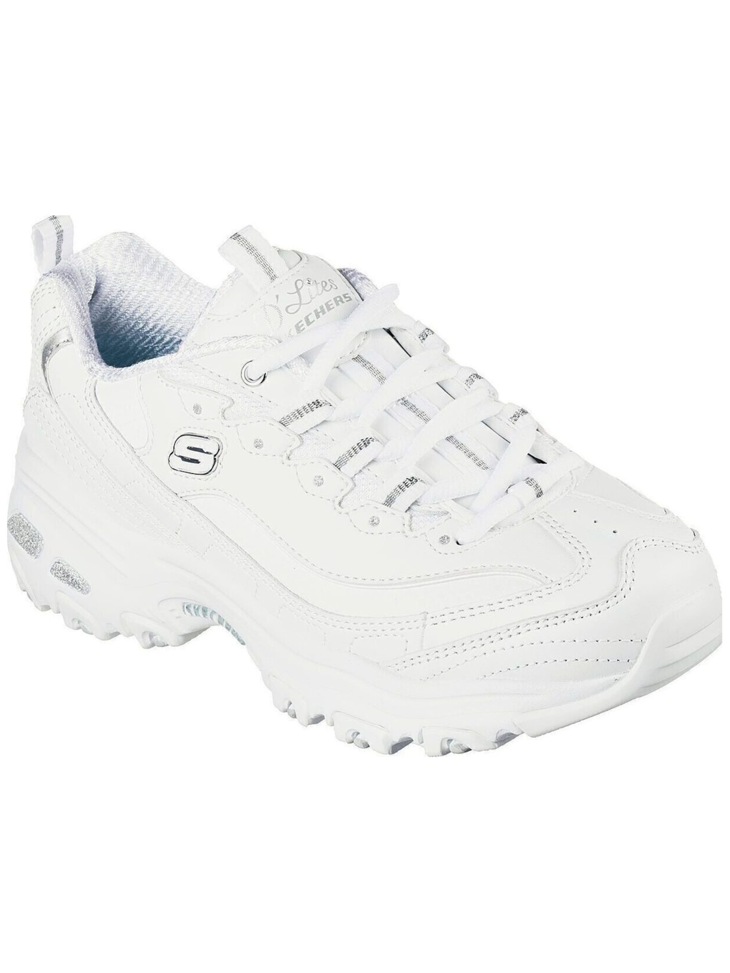 SKECHERS Sneakers laag 'Skechers DLites Fresh Start' in Wit: voorkant