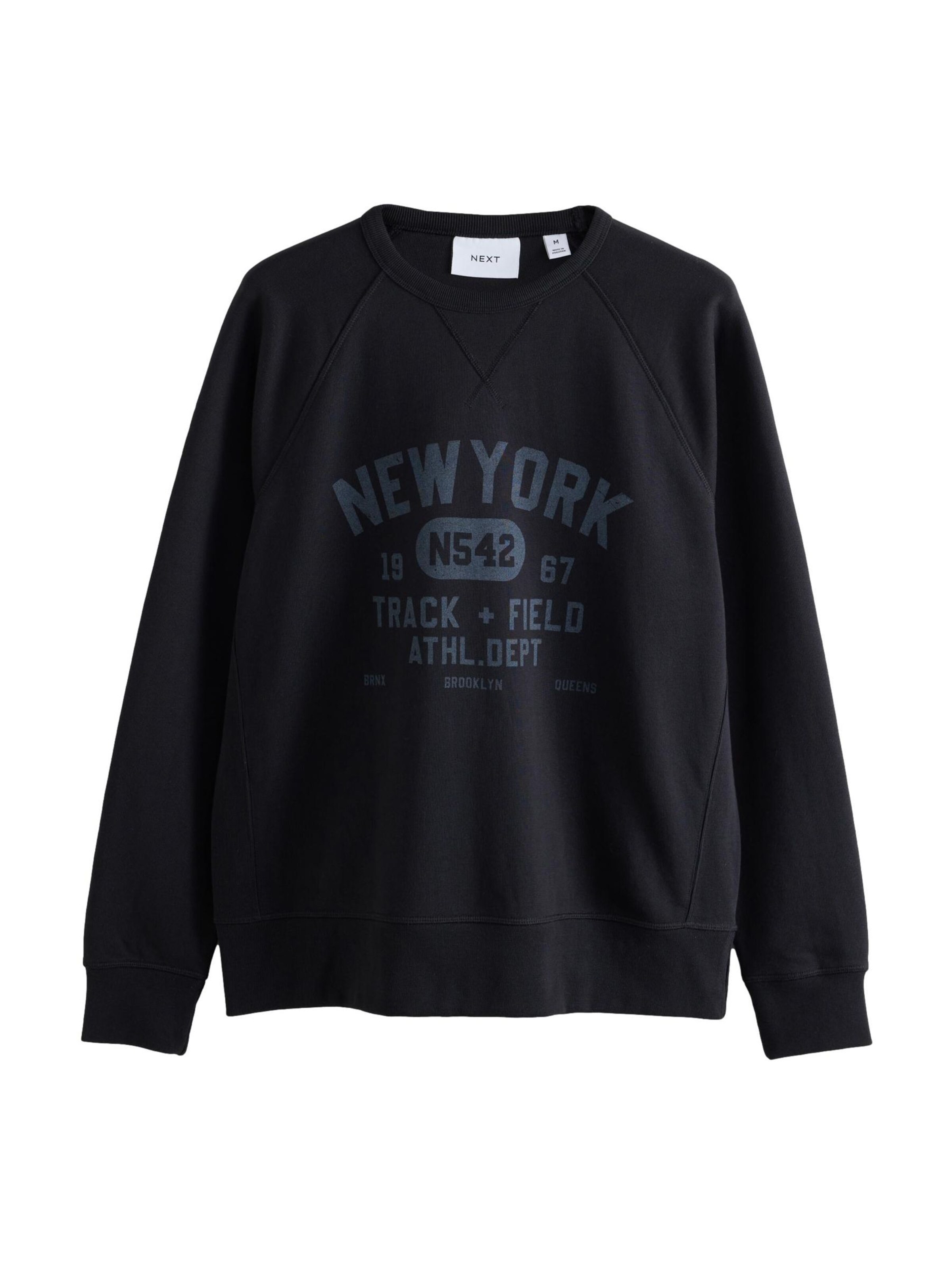 Sweat-shirt Next en noir : devant