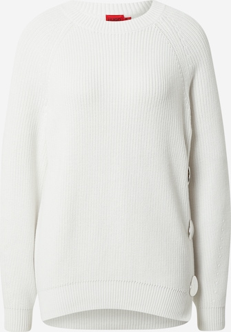 HUGO Sweater 'Shiloh' in White: front