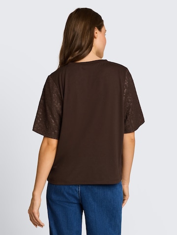 TOM TAILOR T-Shirt in Braun