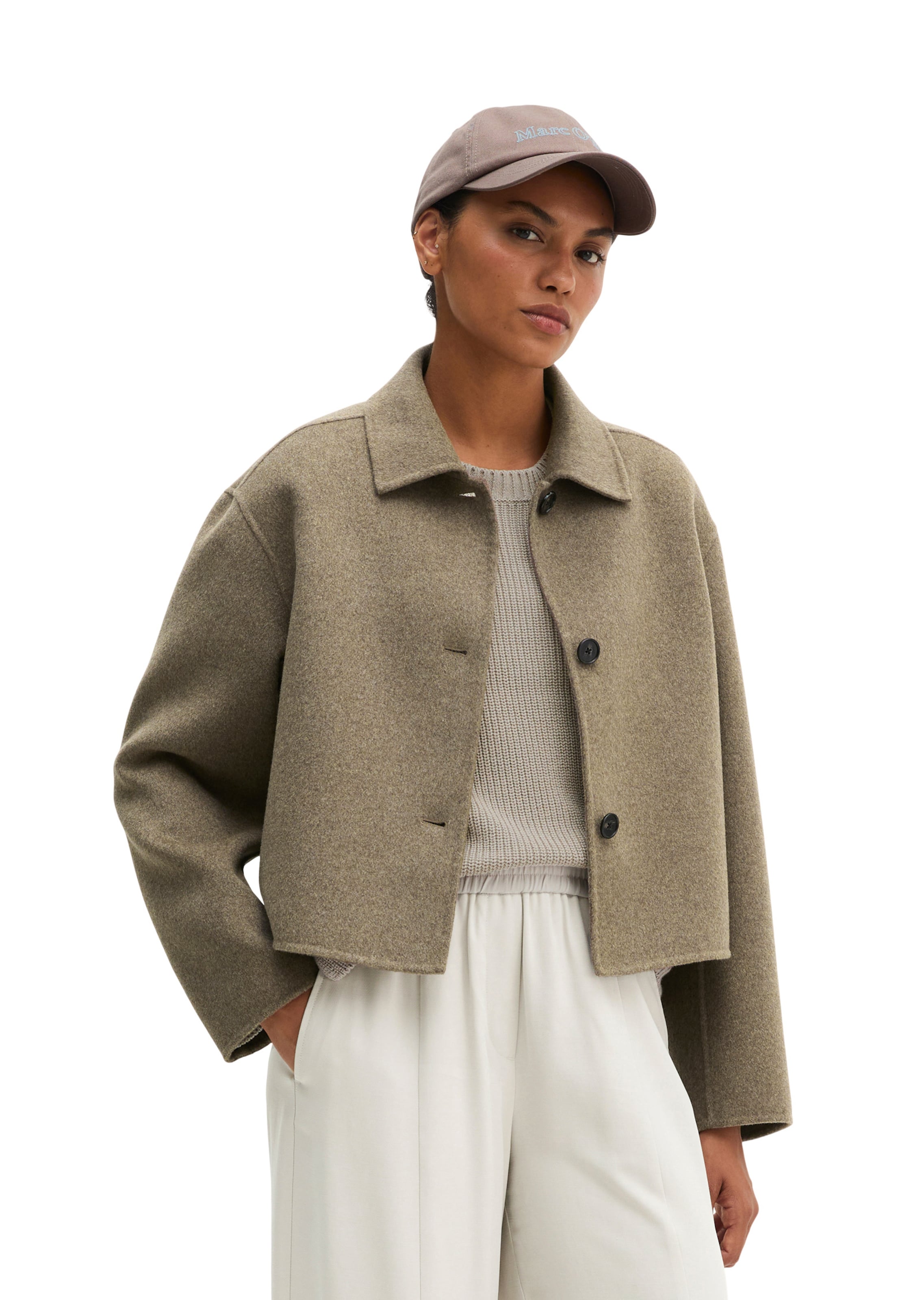 Marc O'Polo Tussenjas in Beige: voorkant