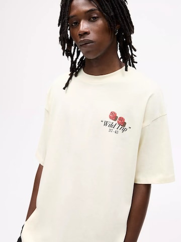 Maglietta 'FLORIDA' di Pull&Bear in bianco