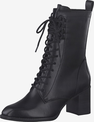 MARCO TOZZI Lace-Up Ankle Boots in Black: front