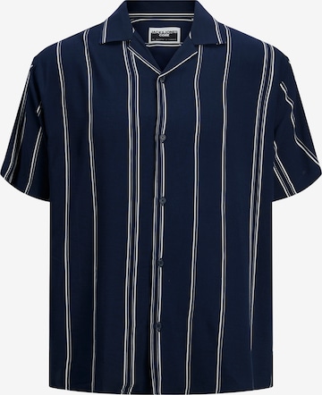 JACK & JONES Comfort fit Button Up Shirt 'Jeff' in Blue: front