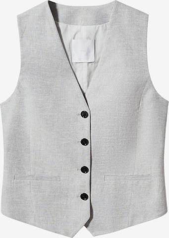 Gilet de costume 'Holmes' MANGO en gris : devant