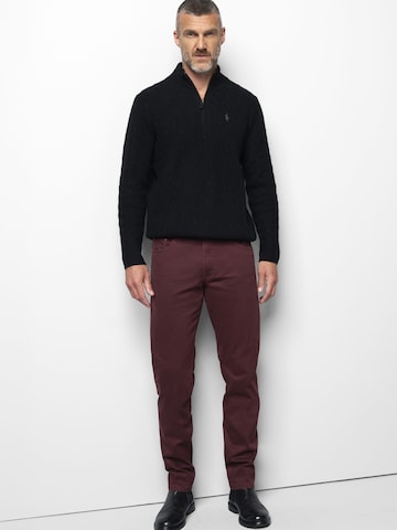 MEYER Loosefit Chinohose M5 Five 9-6106' in Rot