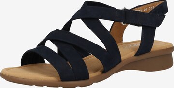 GABOR Strap Sandals in Blue: front