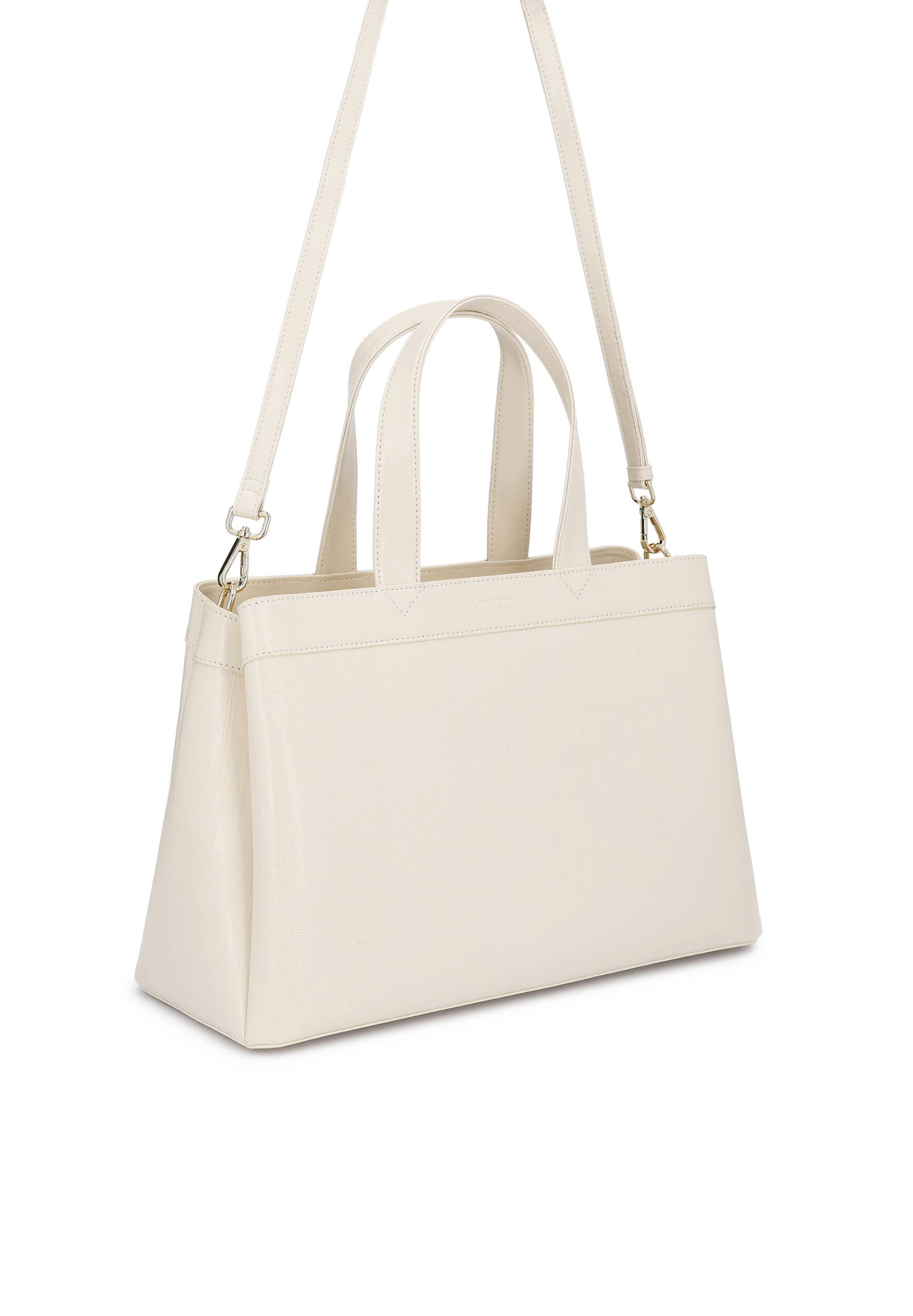 Borsa a mano di Kazar in bianco