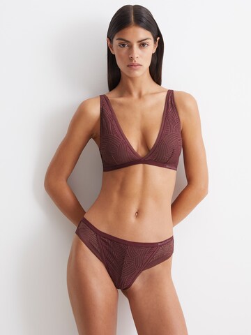 Marc O'Polo String ' Timeless Lace ' in Red: front