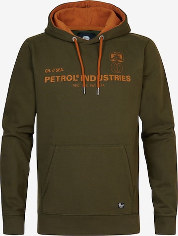 Petrol Industries Sweatshirt in Green: front