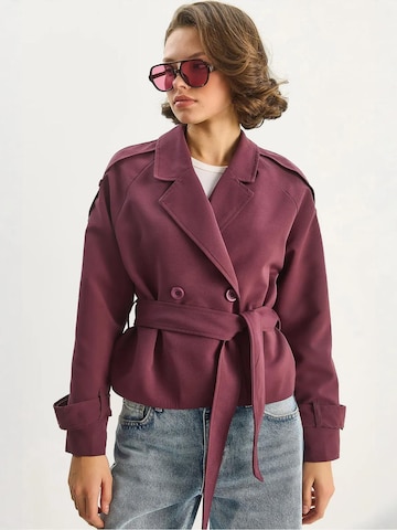 Bianco Lucci - Casaco meia-estação em vermelho: frente