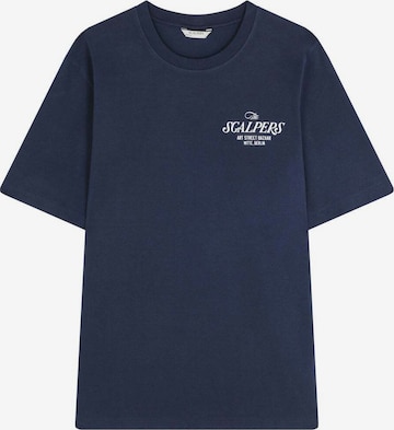 mėlyna Scalpers Sportiniai marškinėliai 'Bazaar': priekis