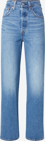 LEVI'S ®Bootcut/trapezice Traperice 'Ribcage Straight Ankle' - plava boja: prednji dio