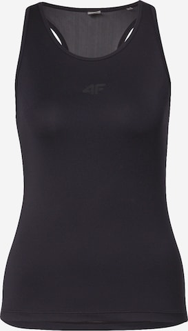 4F Sports top in Black: front