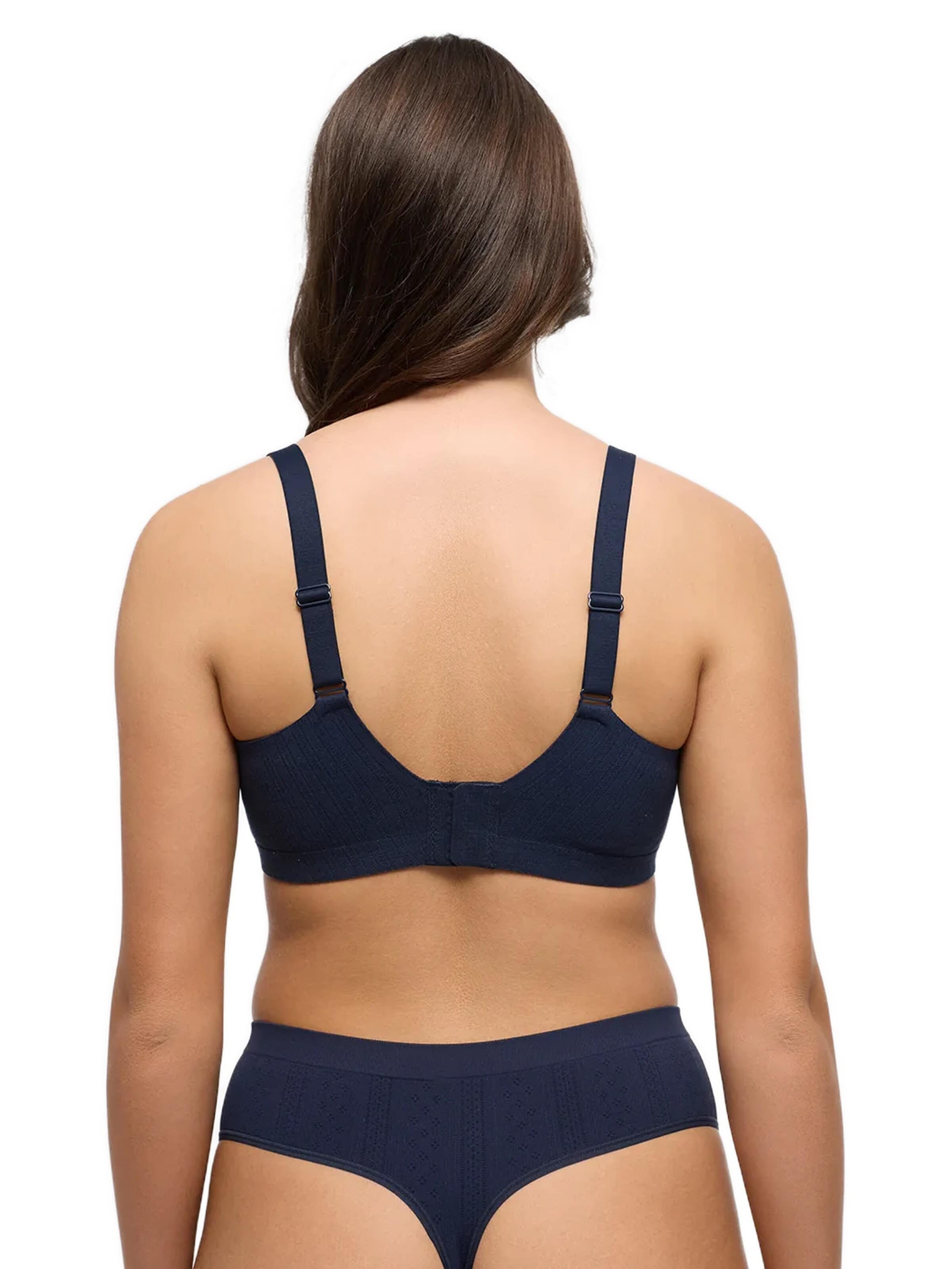 cfab Push-up BH 'Jaquard Seamless Compact Push-Up BH' in Blauw