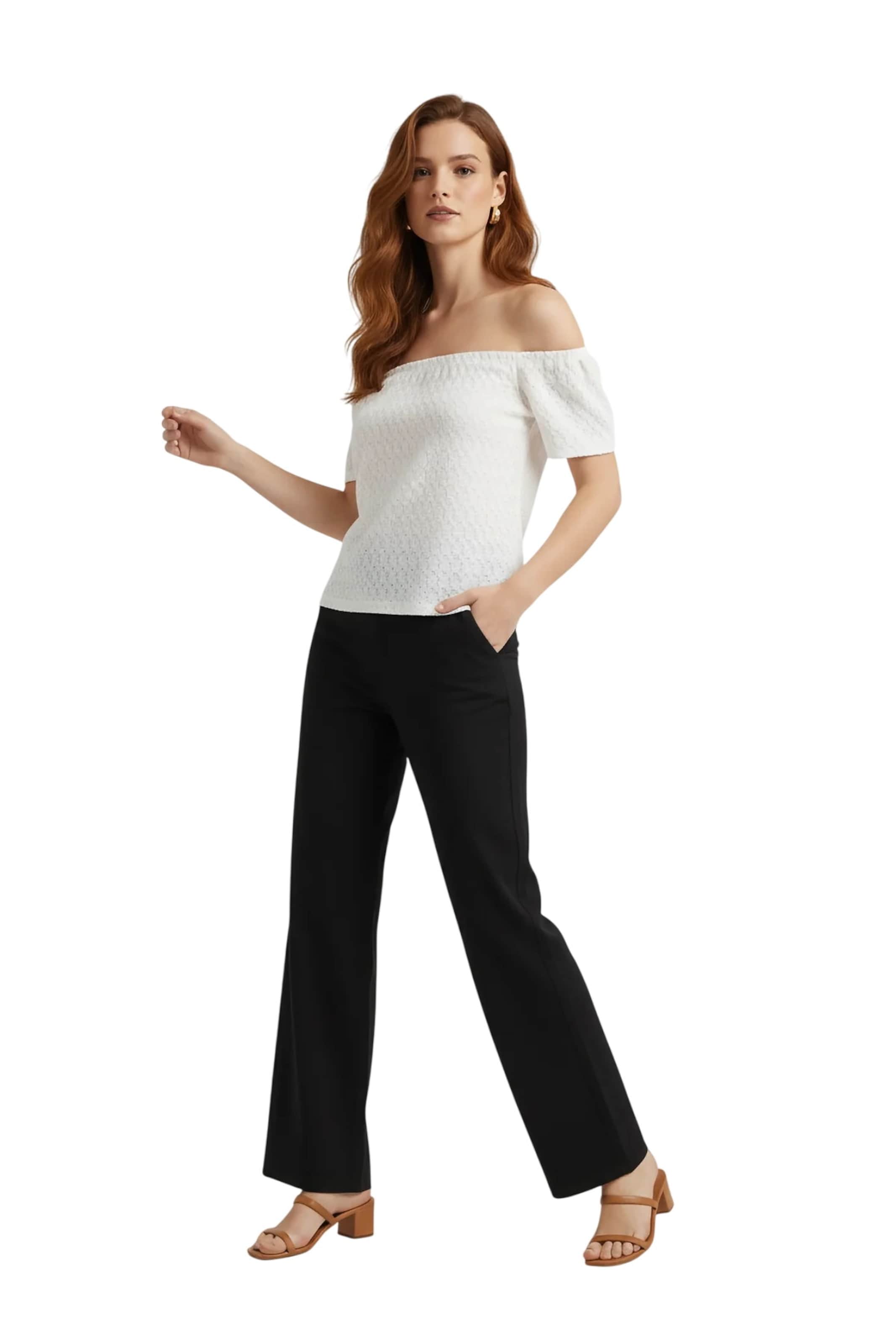 Alexa Dash Blouse in White