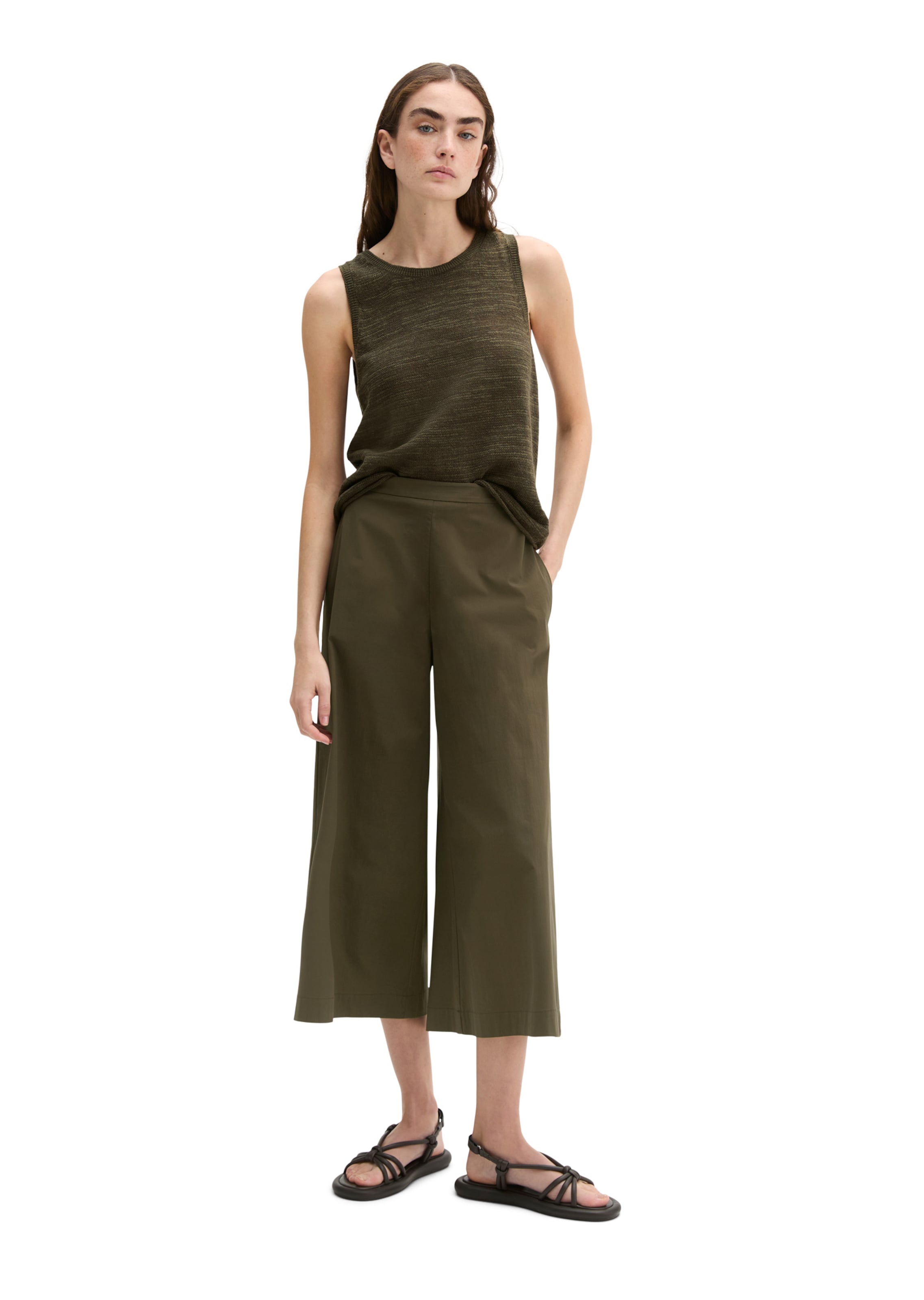 Marc O'Polo Loosefit Broek in Bruin