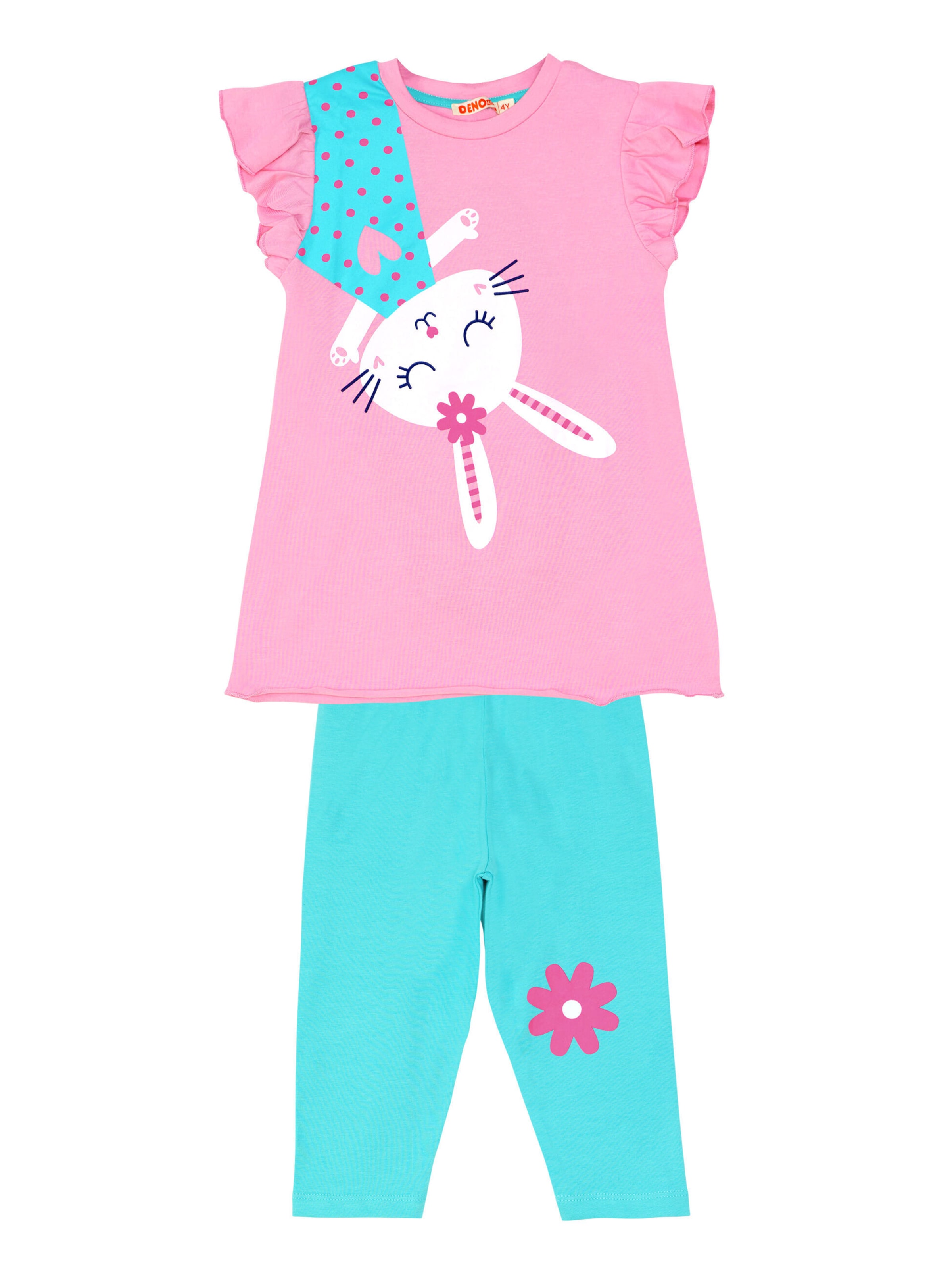 Denokids Set 'Bunny' in Pink: Vorderseite