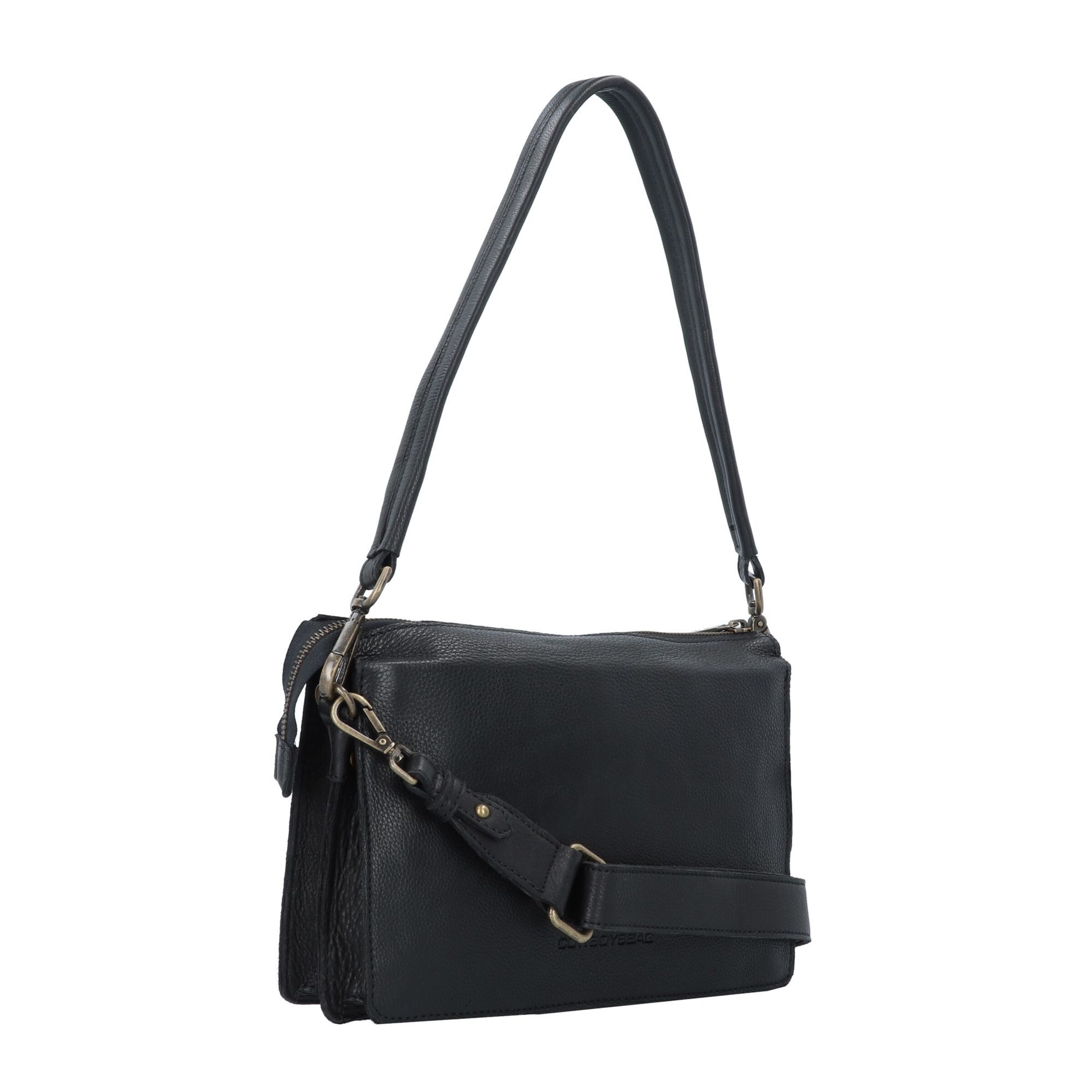 Borsa a tracolla di Cowboysbag in nero: frontale