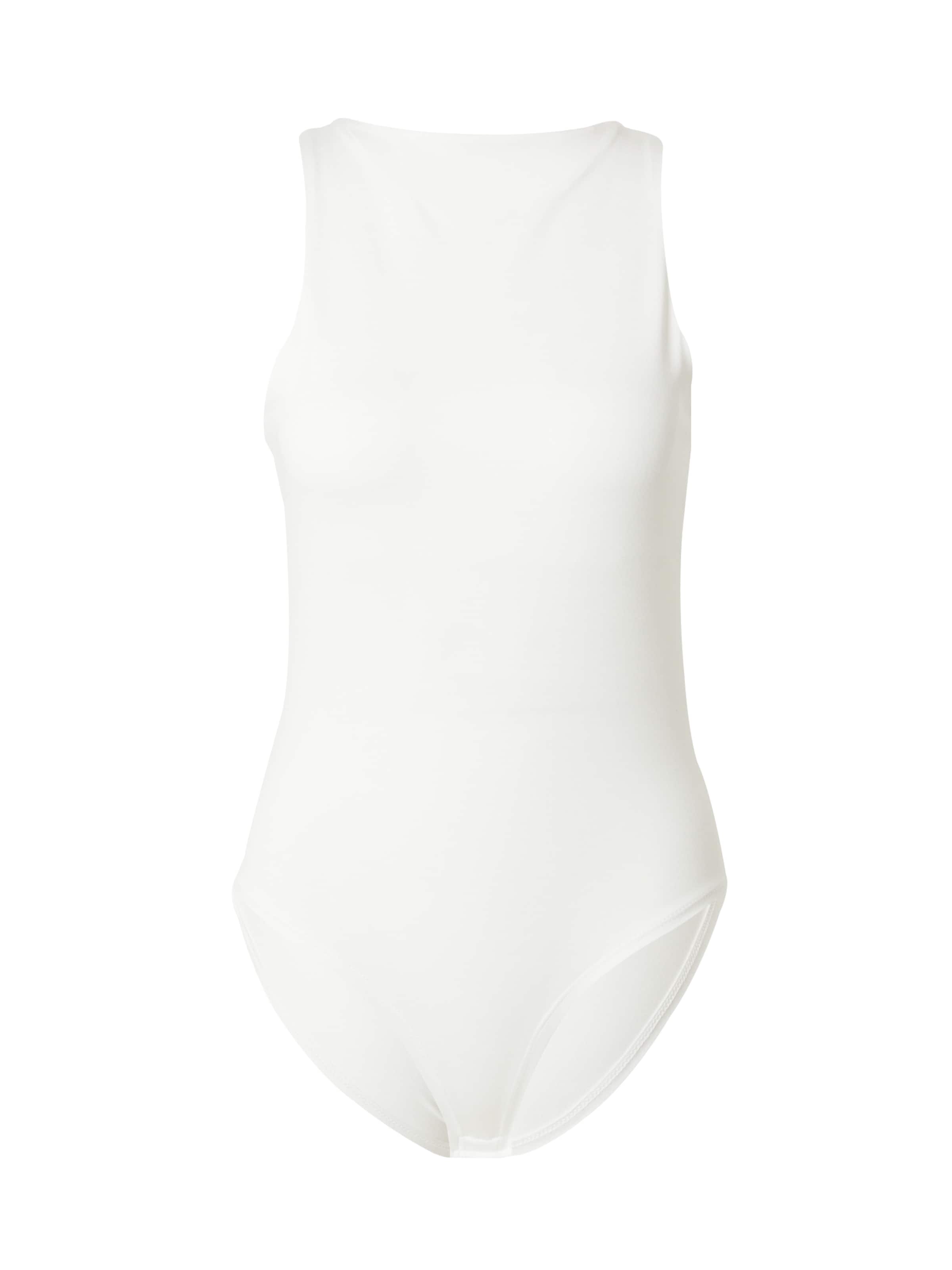 Trendyol Shirt Bodysuit in White: front