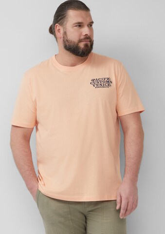T-Shirt s.Oliver Men Big Sizes en orange : devant