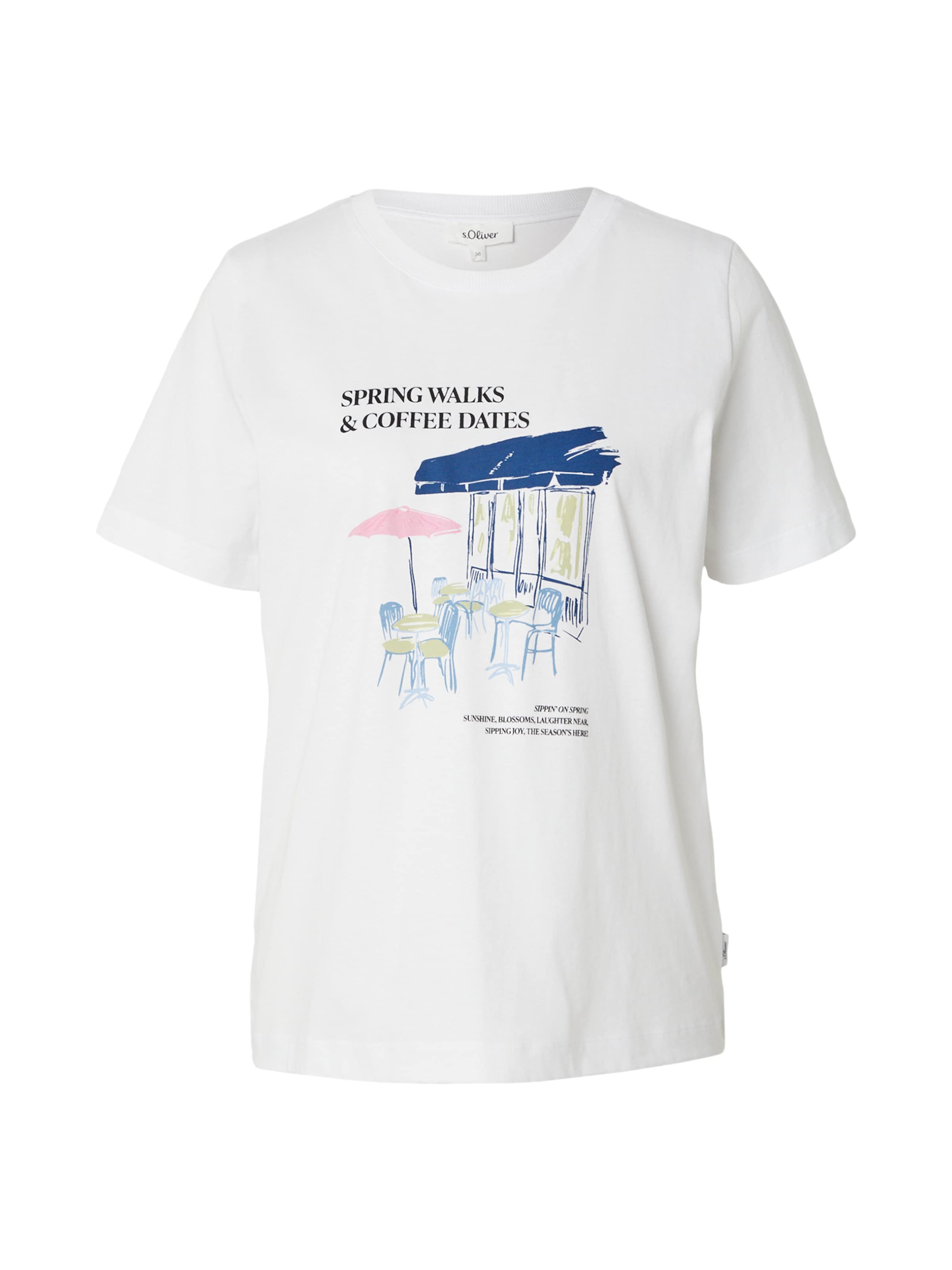 s.Oliver - Camiseta en blanco: frente