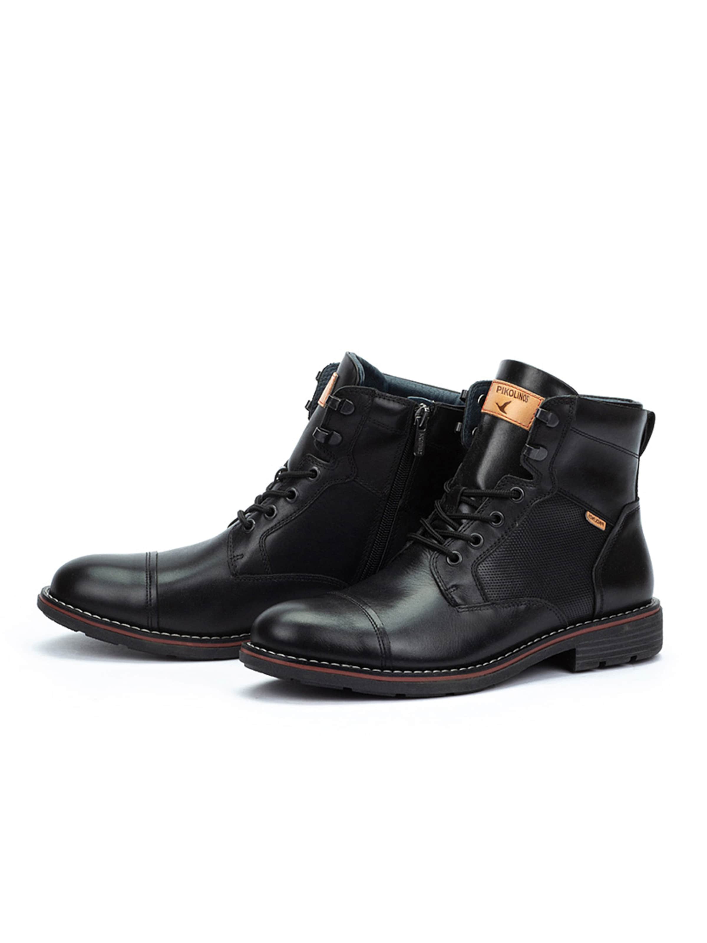 PIKOLINOS - Botas com atacadores 'York' em preto