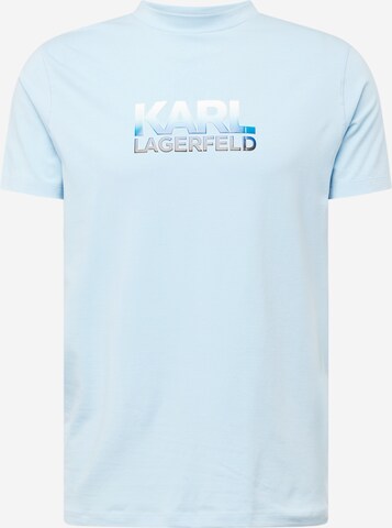 T-Shirt Karl Lagerfeld en bleu : devant