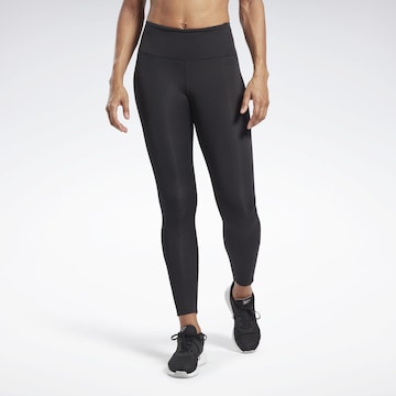Reebok Sport Skinny Sportovní kalhoty – černá: přední strana