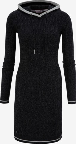 KangaROOS Knitted dress in Black: front