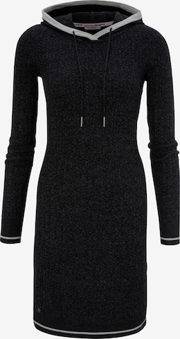 KangaROOS Knitted dress in Black: front